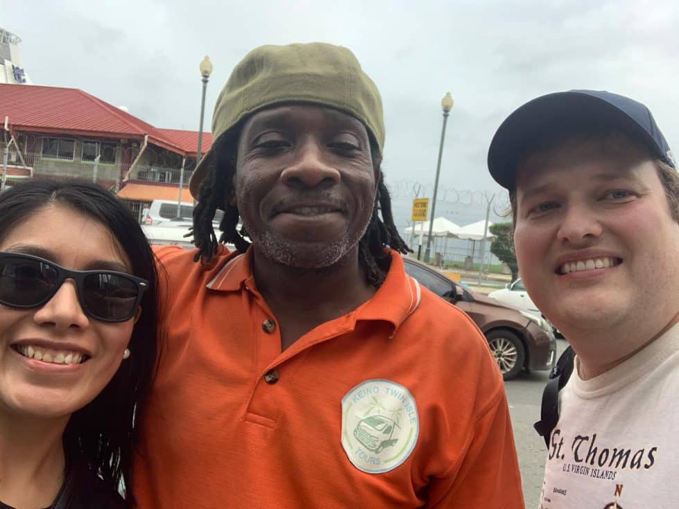 Tourists enjoying Tobago island tours with Keino Twin Isle